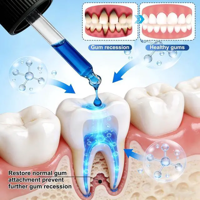 Alt view image 3 of 7 - 2PCS Beetakt Oral Repair Solution, Mint Flavored Oral Mouthwash, Professional Gum Restore Drops, Teeth Restoration, Effectively Improves Oral Hygiene and Freshens Breath