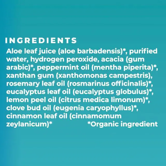 Alt view image 4 of 4 - Certified Organic Brushing Rinse, Combo, Peppermint, All Natural mouthwash, Dentist Recommended, Alcohol-Free Oral Care, 1 - 3 fl oz bottle and 1 - 16 fl oz bottle, BR (Pack of 2)