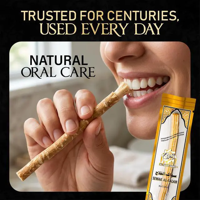 Alt view image 7 of 7 - Miswak (Traditional Natural Toothbrush) - 10 Pack - Individually Vacuum Sealed for Long-Lasting Freshness Traditional Oral Care for Deep Cleaning, Whitening, and Plaque Defense