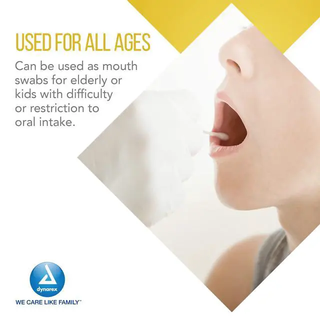 Alt view image 5 of 7 - Lemon-Glycerin Swabsticks, Pleasant Tasting Cotton Swabs that Gently Soothes and Refreshes Dry Mouth, 3 Oral Swabsticks per Packet, 1 Box of 75 Lemon-Glycerin Swabsticks
