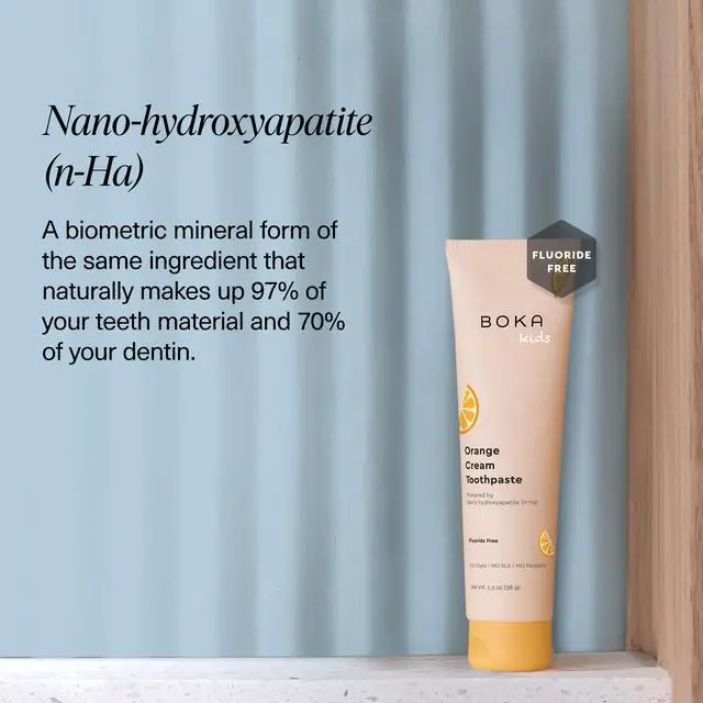 Alt view image 4 of 7 - Fluoride Free Toothpaste Nano Hydroxyapatite Toothpaste - Orange Cream Flavor, 1.3 oz 2pk