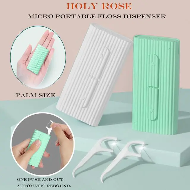 Alt view image 2 of 7 - Portable Dental Floss Picks Dispenser,Travel Flossers Case