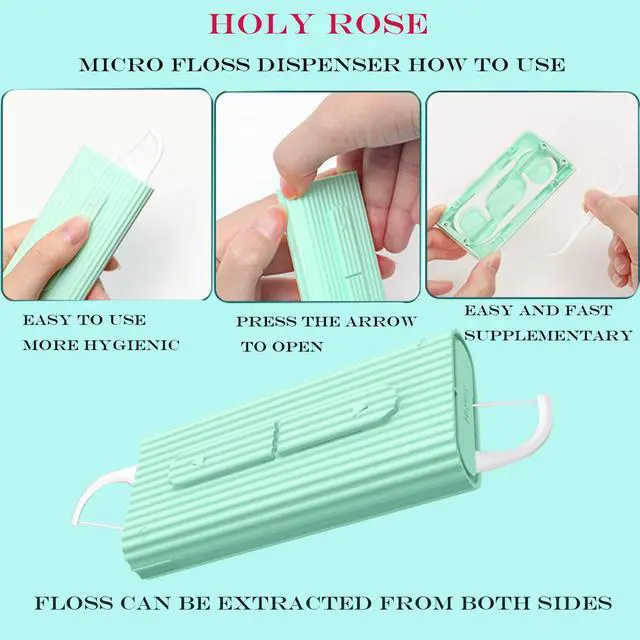 Alt view image 6 of 7 - Portable Dental Floss Picks Dispenser,Travel Flossers Case