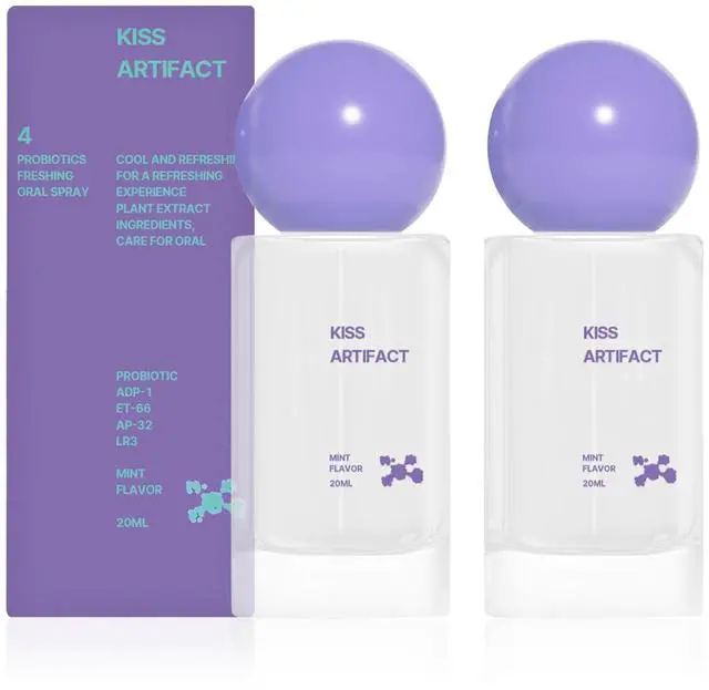 Main image of 2Pcs Probiotic Oral Spray for Long-Lasting Freshness,Alcohol-Free Oral Spray with Probiotics for Breath Care,Convenient Travel-Sized Breath Spray (20ml/0.68floz)