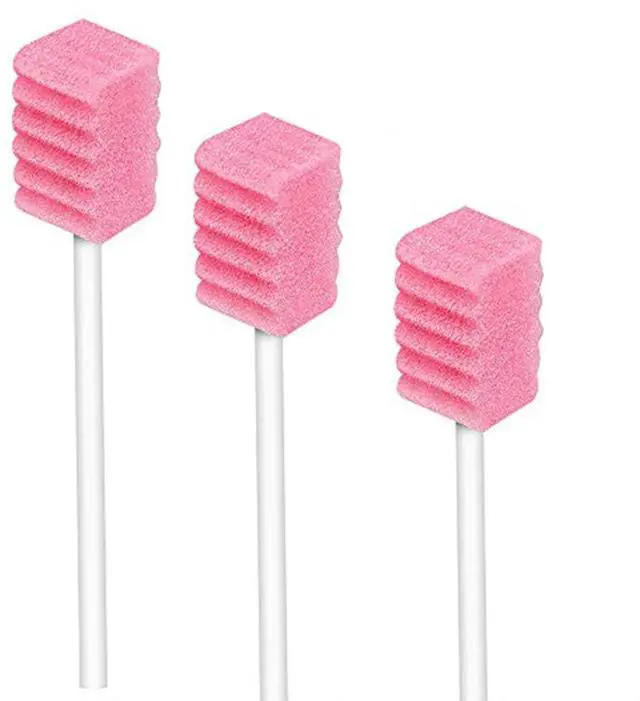 Main image of Disposable Oral Swabs, Sterile Dental Sponge Swab Sticks - 100 Pack