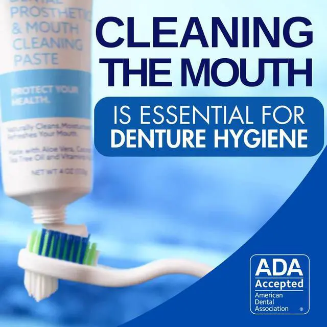 Alt view image 2 of 7 - Cleanadent Denture and Gum Toothpaste, ADA Accepted All-Natural Denture Toothpaste for Adults - Removes Odors, Surface Stains and Adhesives - 4 oz