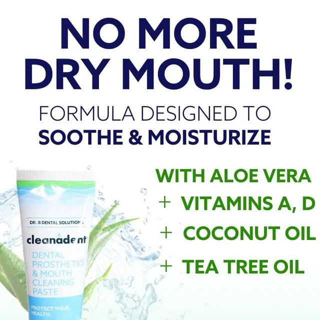 Alt view image 5 of 7 - Cleanadent Denture and Gum Toothpaste, ADA Accepted All-Natural Denture Toothpaste for Adults - Removes Odors, Surface Stains and Adhesives - 4 oz