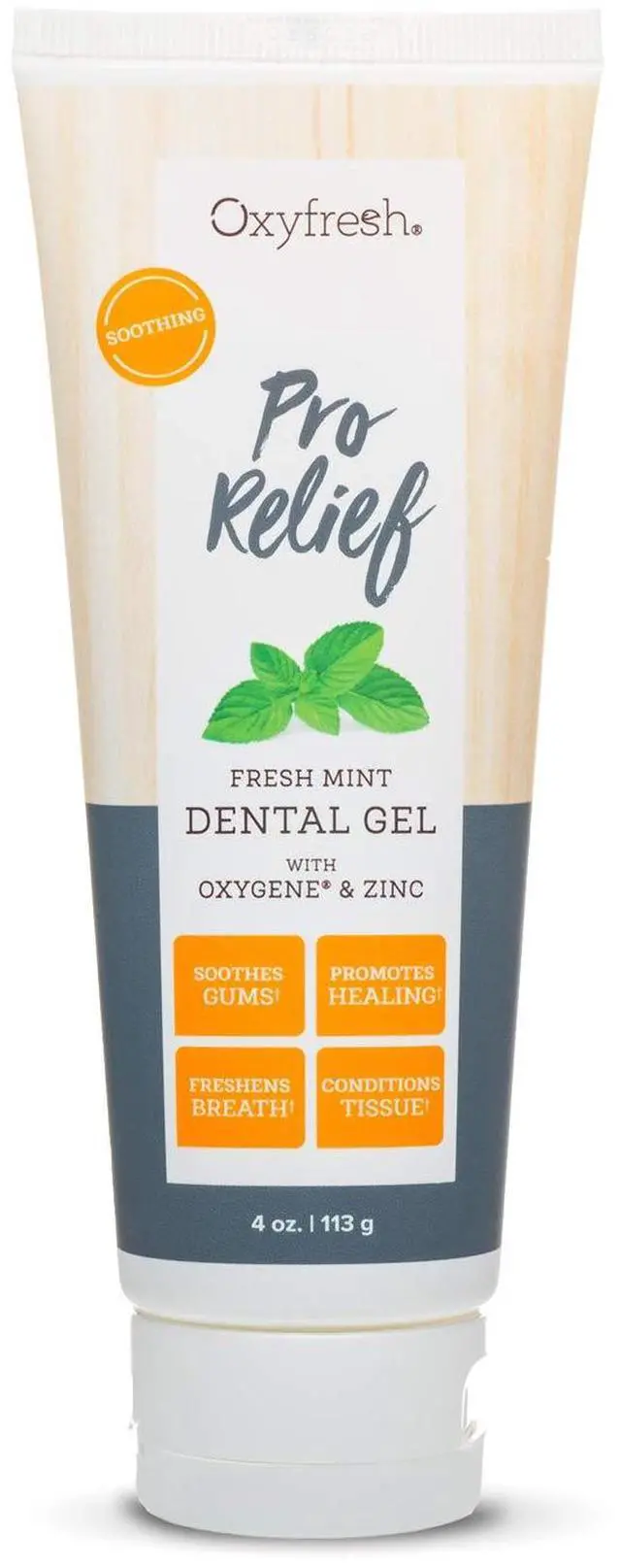 Main image of Pro Relief Fluoride Free Dental Gel with Zinc and for Soothing Irritated Gums and Support Gum Health Infused with Aloe Vera, Chamomile and Xylitol Dentist Recommended - 4 oz