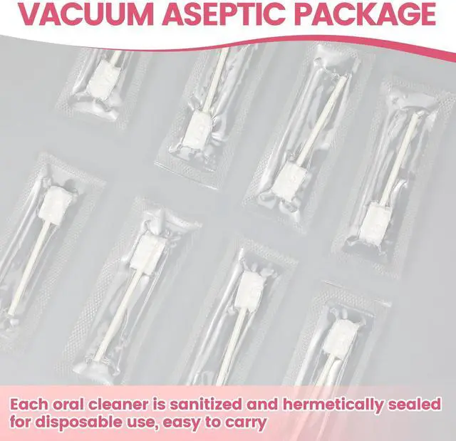Alt view image 5 of 6 - Baby Tongue Cleaner 96-Count, Newborn Oral Care Gauze Swabs Soft Disposable Mouth Wipes, Individually Wrapped Travel Pack, Infant Tongue Brush for 0-36 Months