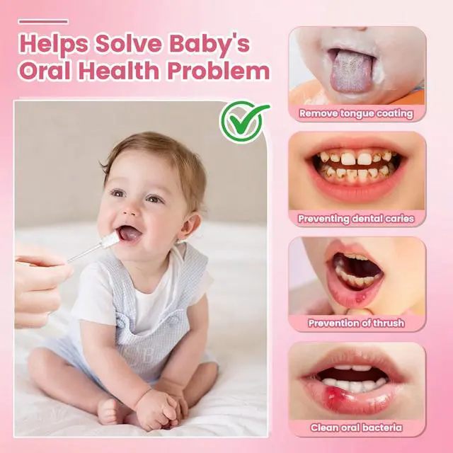 Alt view image 6 of 6 - Baby Tongue Cleaner 96-Count, Newborn Oral Care Gauze Swabs Soft Disposable Mouth Wipes, Individually Wrapped Travel Pack, Infant Tongue Brush for 0-36 Months