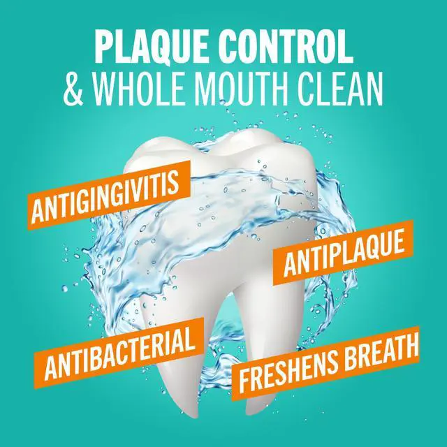 Alt view image 2 of 7 - Plaque Control Pre-Brush Oral Rinse, Refreshing Mint Flavor, Antigingivitis and Antiplaque Rinse, Dentist Formulated, Alcohol Free, 16 Fl Oz (Pack of 2)