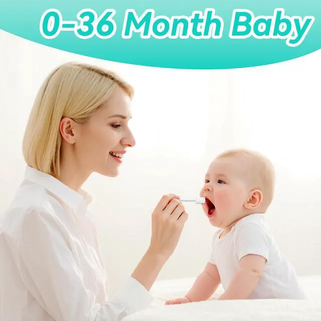 Alt view image 7 of 7 - 30-Pack Baby Tongue Cleaner Gauze Gentle Newborn Oral Care, Disposable Toddler Tooth Brush for 0-24 Months Tooth Mouth Gum Clean (Square Style)