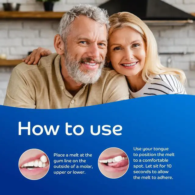 Alt view image 4 of 7 - XyliMelts for Dry Mouth Night Time or Day - Moisturizing Dry Mouth Adhering Discs, Sugar Free with Xylitol, 40 Count, Slightly-Sweet Flavor, 8-Hour Relief