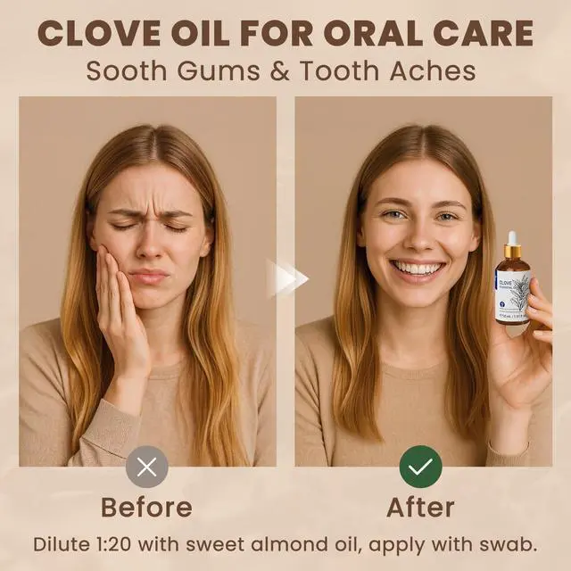 Alt view image 3 of 7 - Clove Essential Oil for Teeth and Gums, Oral Care, Diffuser, Skin