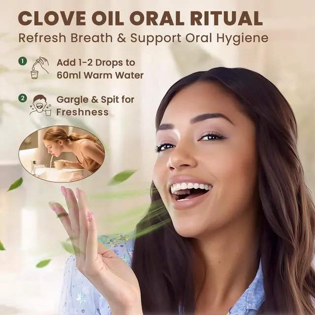 Alt view image 5 of 7 - Clove Essential Oil for Teeth and Gums, Oral Care, Diffuser, Skin