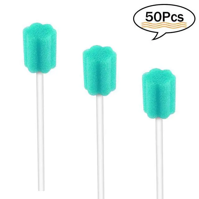 Alt view image 2 of 5 - Disposable Mouth Swabs Sponge - 50PCS Unflavored,Sterile Oral Swabs