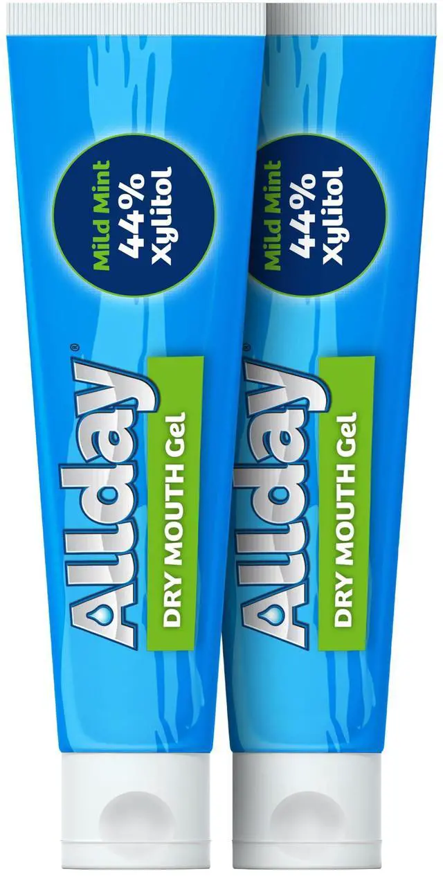 Main image of Dry Mouth Treatment Gel - Maximum Strength Xylitol, Fast Acting, Non-Acidic (2 Tubes Inside One Box)