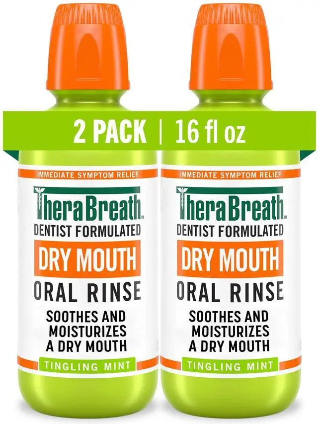 Main image of Dry Mouth Oral Rinse, Tingling Mint, Dentist Formulated, 16 Fl Oz (2-Pack)