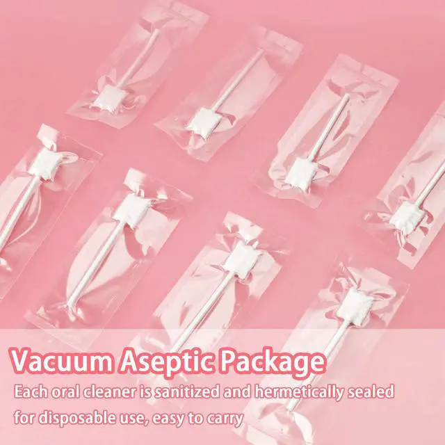 Alt view image 5 of 6 - Baby Tongue Cleaner, 42Pcs Disposable Infant Toothbrush, Gauze Gum Cleaner Baby Oral Cleaning Stick Dental Care for 0-36 Months + Free 1 Finger Toothbrush