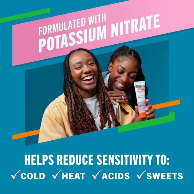 Alt view image 2 of 7 - Sensitive Toothpaste, 24/7 Sensitivity Relief, SLS Free, No Sulfates, with Fluoride for Anticavity Protection, Gentle Mint, 4 Oz, 2-Pack