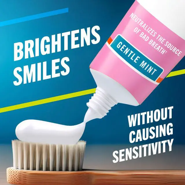 Alt view image 5 of 7 - Sensitive Toothpaste, 24/7 Sensitivity Relief, SLS Free, No Sulfates, with Fluoride for Anticavity Protection, Gentle Mint, 4 Oz, 2-Pack