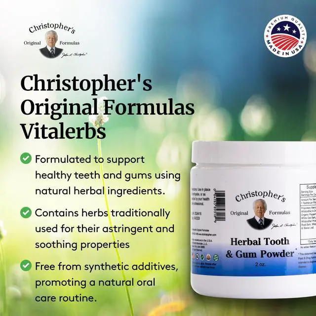 Alt view image 4 of 7 - Herbal Tooth & Gum Powder | Natural Oral Care Powder | Plant-Based Alternative to Toothpaste