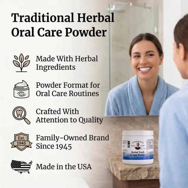 Alt view image 5 of 7 - Herbal Tooth & Gum Powder | Natural Oral Care Powder | Plant-Based Alternative to Toothpaste
