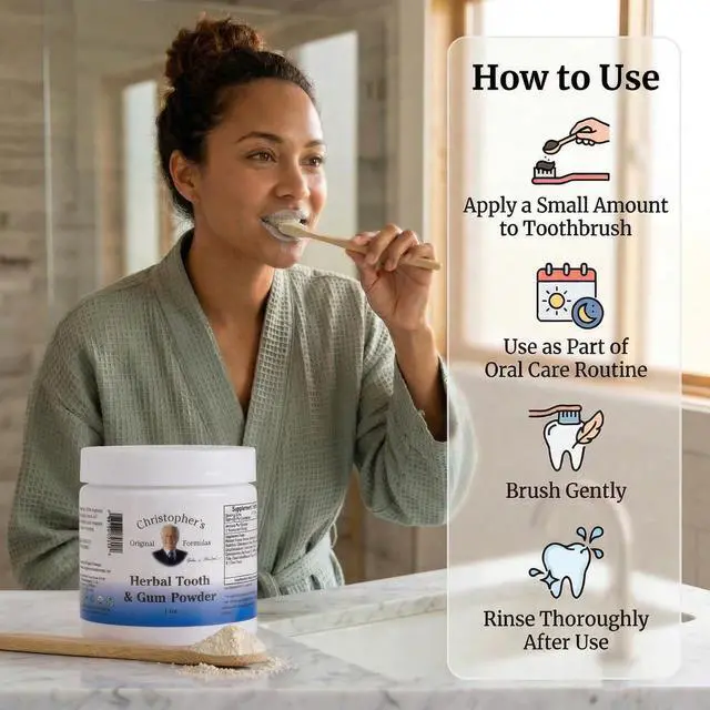 Alt view image 6 of 7 - Herbal Tooth & Gum Powder | Natural Oral Care Powder | Plant-Based Alternative to Toothpaste