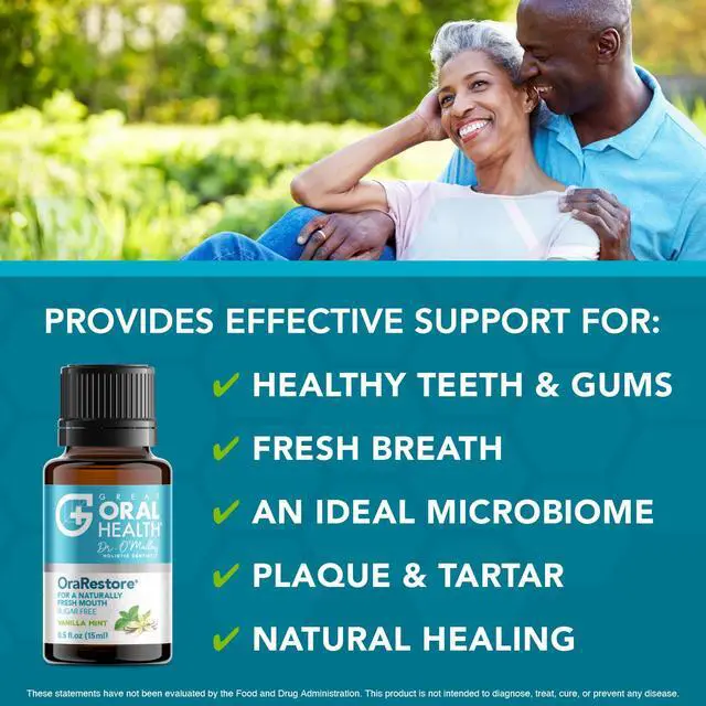 Alt view image 3 of 7 - OraRestore Bad Breath Treatment for Adults Halitosis: Dentist Formulated Oral Rinse Concentrate Tooth Oil Liquid Toothpaste, Fresh Breath Mouthwash for Dry Mouth, Oral Care, Healthy Gums & Teeth 15ml