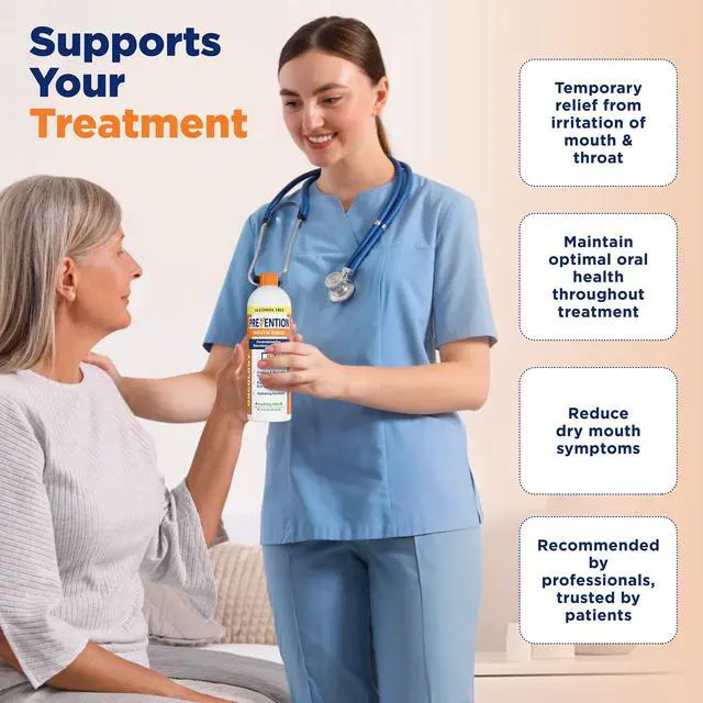 Alt view image 4 of 6 - Prevention Oncology Mouthwash, Alcohol Free, Hydrogen Peroxide 16 oz 1-Pack