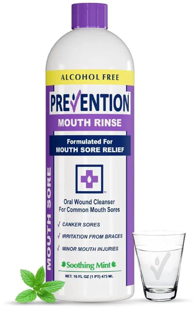Main image of Prevention Mouth Sore Rinse, Hydrogen Peroxide, Alcohol Free, 16 oz 1-Pack