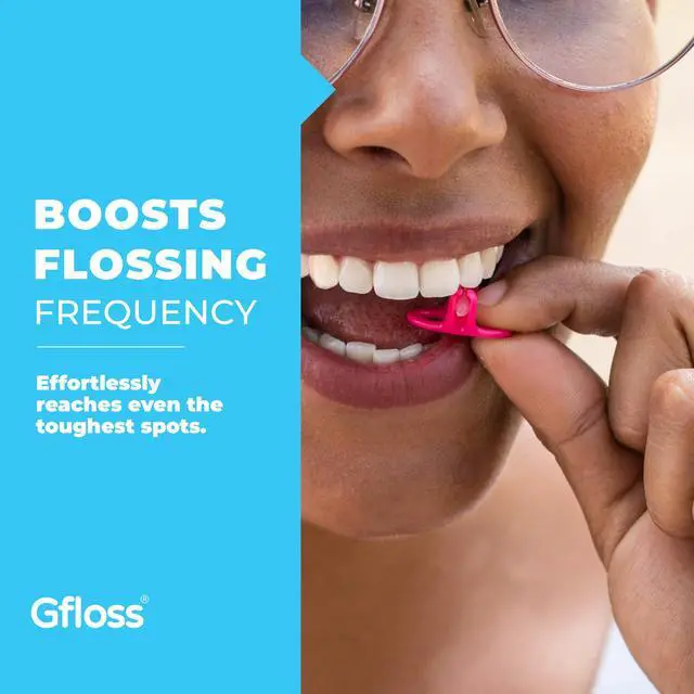 Alt view image 3 of 6 - Hands-Free Dental Floss - 40 Count - Easy to Use & Discreet Flossers for Adults | Travel Floss | Thin Soft Floss | Unwaxed Unflavored | PFAS-Free Oral Care