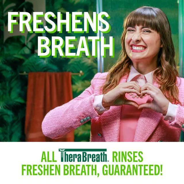 Alt view image 7 of 7 - Fresh Breath Mouthwash, Mild Mint Flavor, Alcohol-Free, 16 Fl Oz (2-Pack)