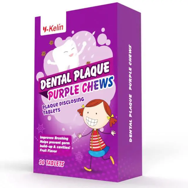 Alt view image 7 of 7 - Dental Plaque Disclosing Tablets for Kids & Adults - Showing Plaque by Changing Color - Helps Teach Brushing Habits for Clean Teeth - 36 Count