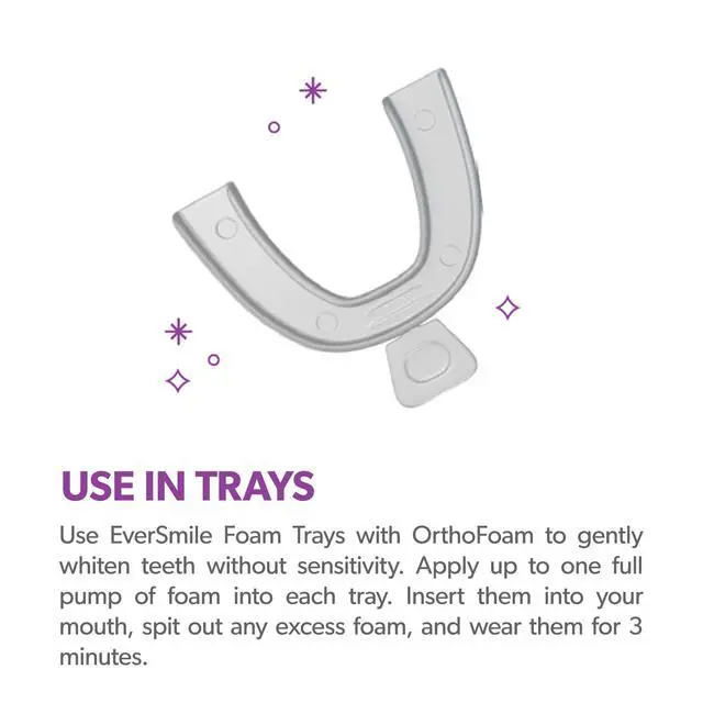 Alt view image 7 of 7 - OrthoFoam Braces Cleaner Brushable Foam Whitens Teeth, Eliminates Bacteria, Fights Plaque and Bad Breath Cleans Under Metal, Ceramic, Clear Brackets and Wires 50ml