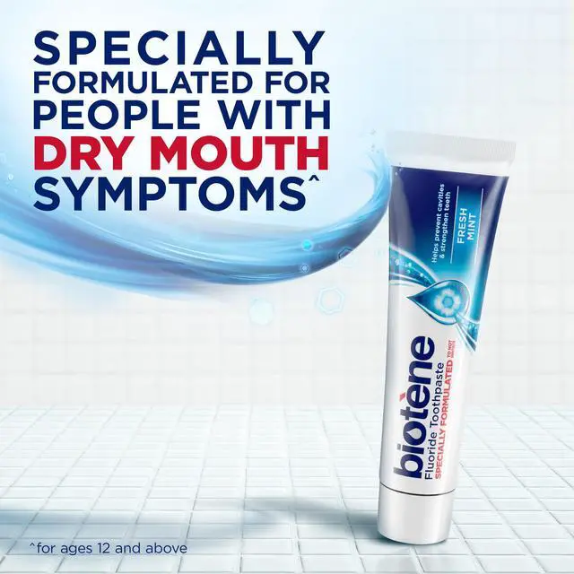 Alt view image 2 of 7 - Fluoride Toothpaste for Dry Mouth Symptoms, Bad Breath Treatment and Cavity Prevention, Fresh Mint - 4.3 oz