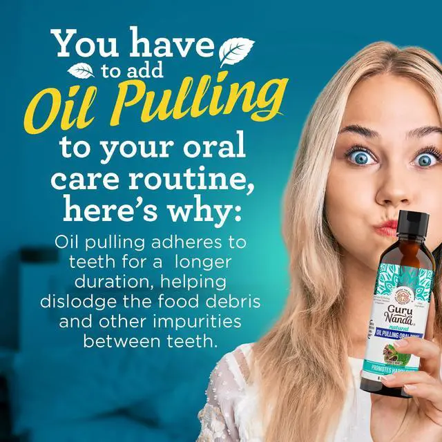 Alt view image 3 of 7 - CocoMint Oil Pulling Mouthwash for Complete Oral Hygiene, 7 Essential Oils & Vitamins for Happy Teeth & Gums & Fresh Breath with Toothbrush & Tongue Scraper, Alcohol & Peroxide Free, 8 oz