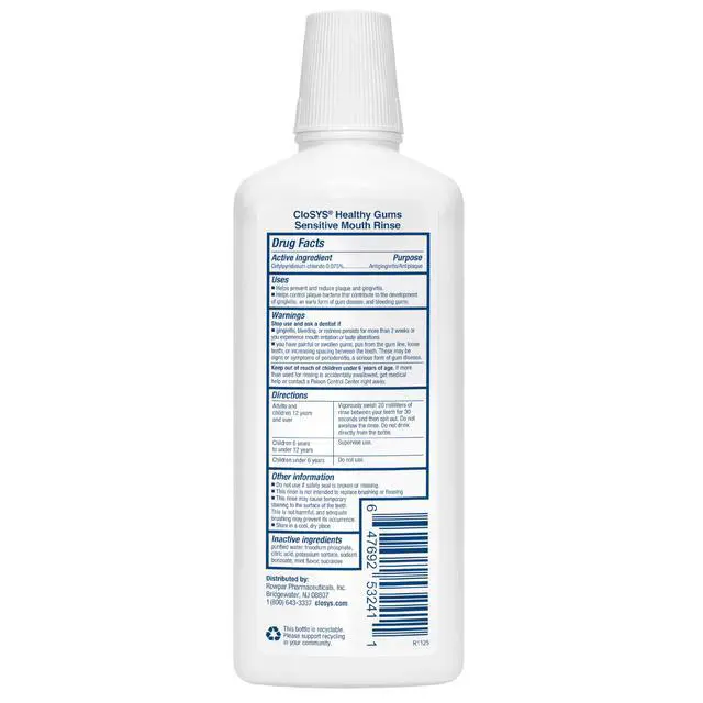 Alt view image 5 of 5 - Healthy Gums Mouthwash 32 Fl Oz, Antiplaque, Anti-Gingivitis Mouthwash, Non-Burning, Non-Irritating