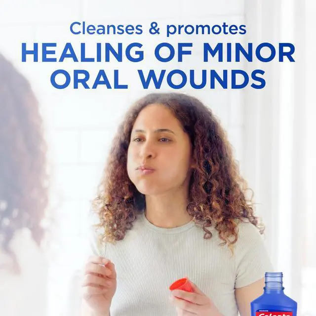 Alt view image 3 of 7 - Peroxyl Alcohol Free Mouthwash with 1.5% Hydrogen Peroxide, Mouth Sore Rinse for Canker Sores, Oral Irritations, and Burns, Mild Mint, 16.9 fl oz Bottle