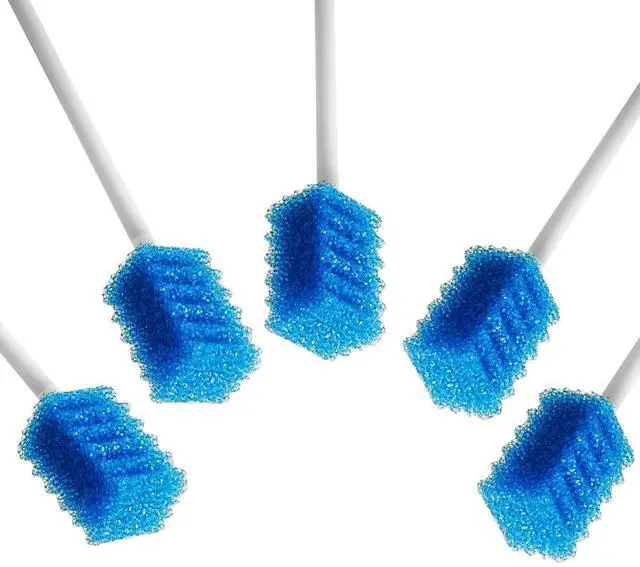 Main image of Oral Care Swabs Disposable- Blue 100 Counts