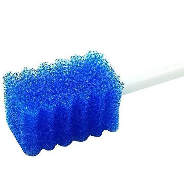 Alt view image 2 of 7 - Oral Care Swabs Disposable- Blue 100 Counts