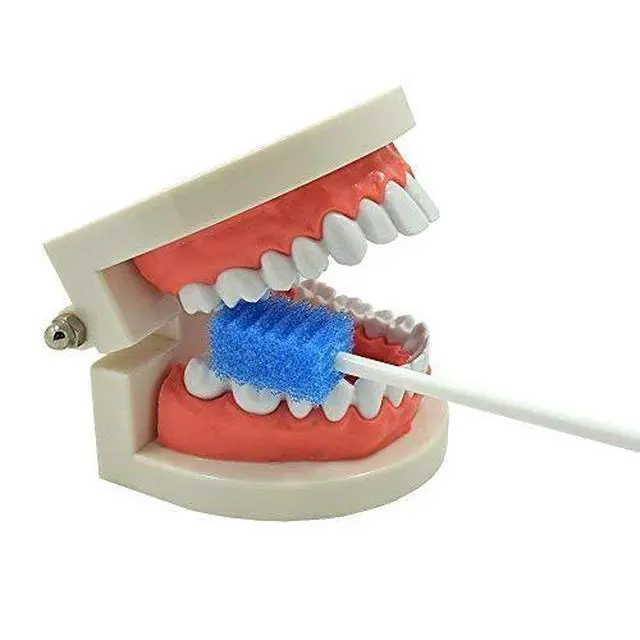 Alt view image 4 of 7 - Oral Care Swabs Disposable- Blue 100 Counts