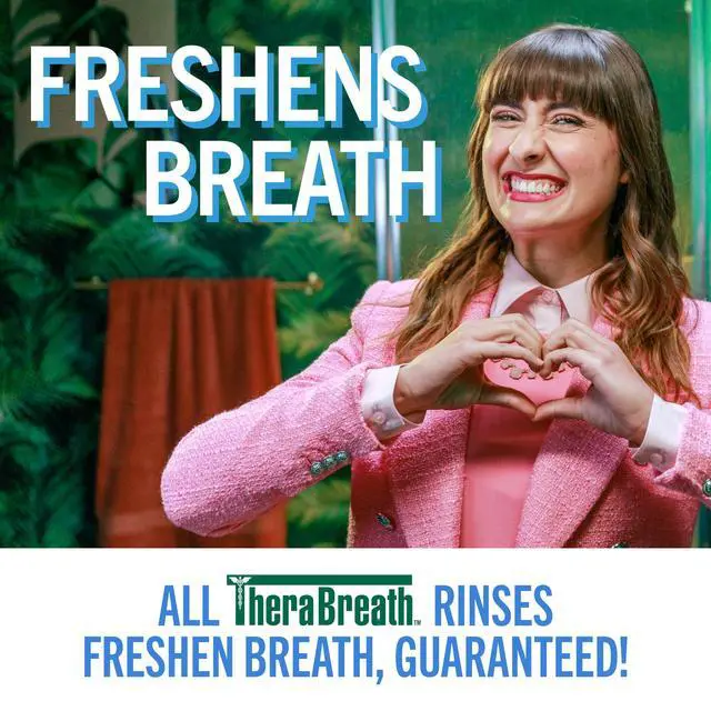 Alt view image 7 of 7 - Fresh Breath Mouthwash, Icy Mint Flavor, Alcohol-Free, 16 Fl Oz (Pack of 2)