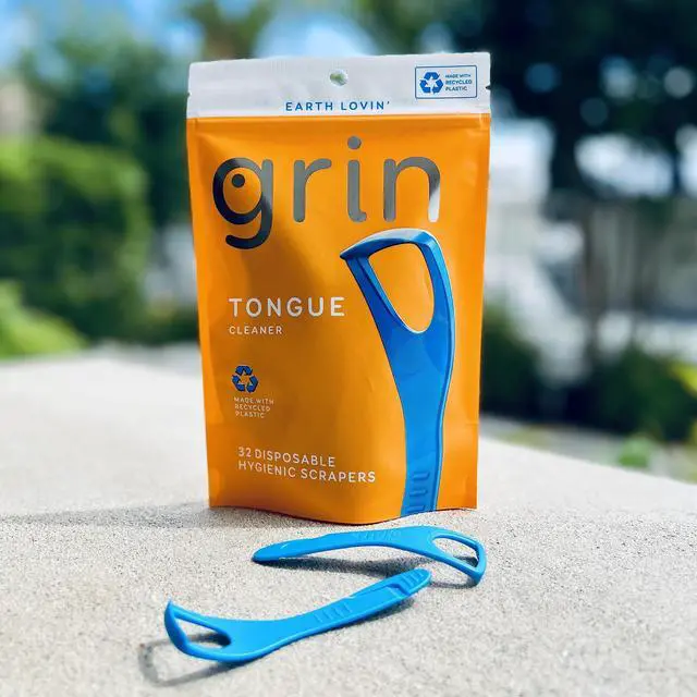 Alt view image 6 of 7 - Tongue Cleaner, 32 Count, Disposable Tongue Cleaner, Hygienic Scraper, Recycled Plastic, Clean Tongue, Promote Fresh Breath, Includes Safe Fold- Back Tooth Pick