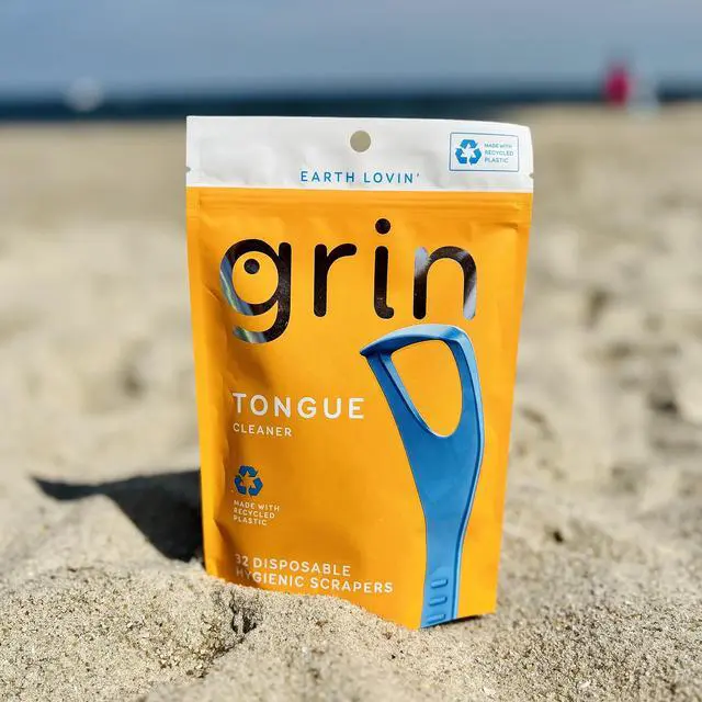 Alt view image 7 of 7 - Tongue Cleaner, 32 Count, Disposable Tongue Cleaner, Hygienic Scraper, Recycled Plastic, Clean Tongue, Promote Fresh Breath, Includes Safe Fold- Back Tooth Pick