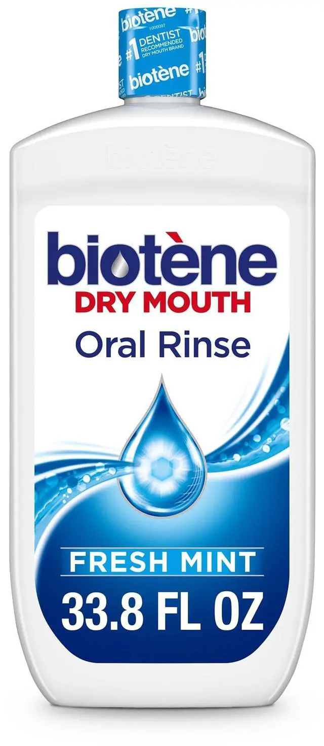 Main image of Oral Rinse Mouthwash for Dry Mouth, Breath Freshener and Dry Mouth Treatment, Fresh Mint - 33.8 fl oz