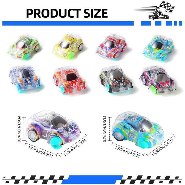 Alt view image 2 of 7 - 50 Pcs Mini Pull Back Cars Set, Pull Back Racing Vehicles for Kids Toddlers, Bulk Toys Party Favors Treasure Box, Classroom Prizes, Pinata Fillers,Goodie Bag Stuffers for Boys Girls