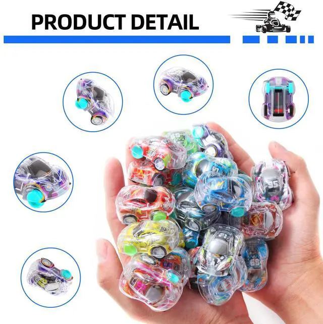 Alt view image 3 of 7 - 50 Pcs Mini Pull Back Cars Set, Pull Back Racing Vehicles for Kids Toddlers, Bulk Toys Party Favors Treasure Box, Classroom Prizes, Pinata Fillers,Goodie Bag Stuffers for Boys Girls