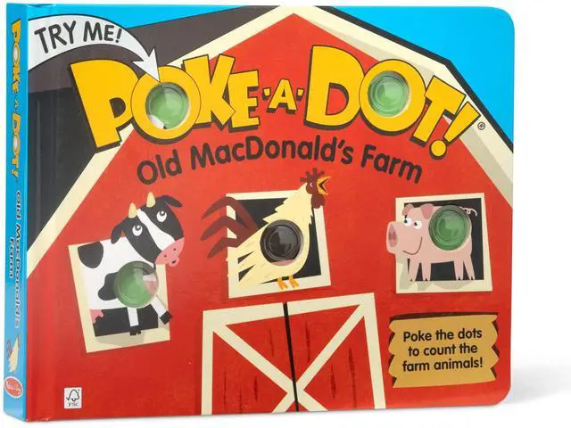 Main image of Poke-a-Dot! Old MacDonalds Farm, Interactive Children's Board Book with Buttons to Pop, Educational Sensory Toy for Toddlers & Preschoolers Ages 3+ - FSC Certified