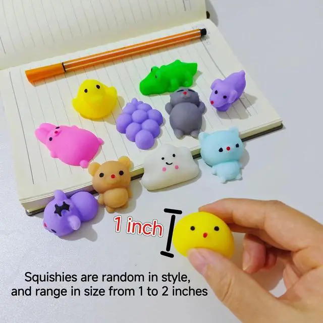 Alt view image 7 of 7 - 80Pcs Party Favors for Kids 4-8, Kawaii Squishies Mochi Toy Bulk Fidget Sensory Toys Birthday Gifts for Boys Girls, Easter Basket Stuffers Egg Fillers Treasure Box Classroom Prizes Goodie Bag